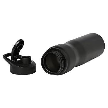 Stainless Steel Black Colour Sipper Bottle with Handle 750 ml